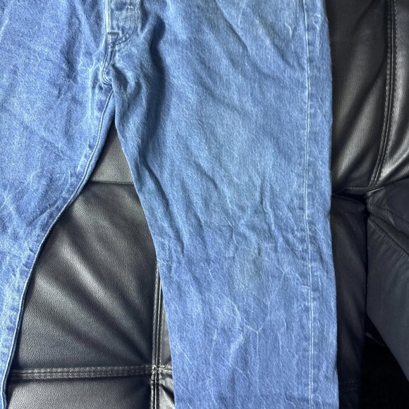 Levi's 501 Men's Straight Leg Jeans Blue Denim 5-Pocket Classic Casual 42x30 - Picture 5 of 15